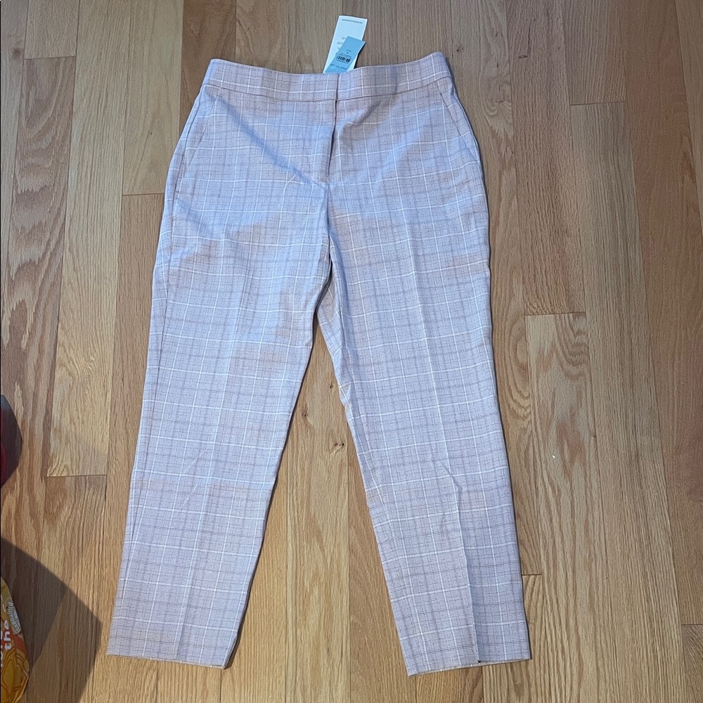 Ann Taylor Women’s Pink Plaid Dress Pants